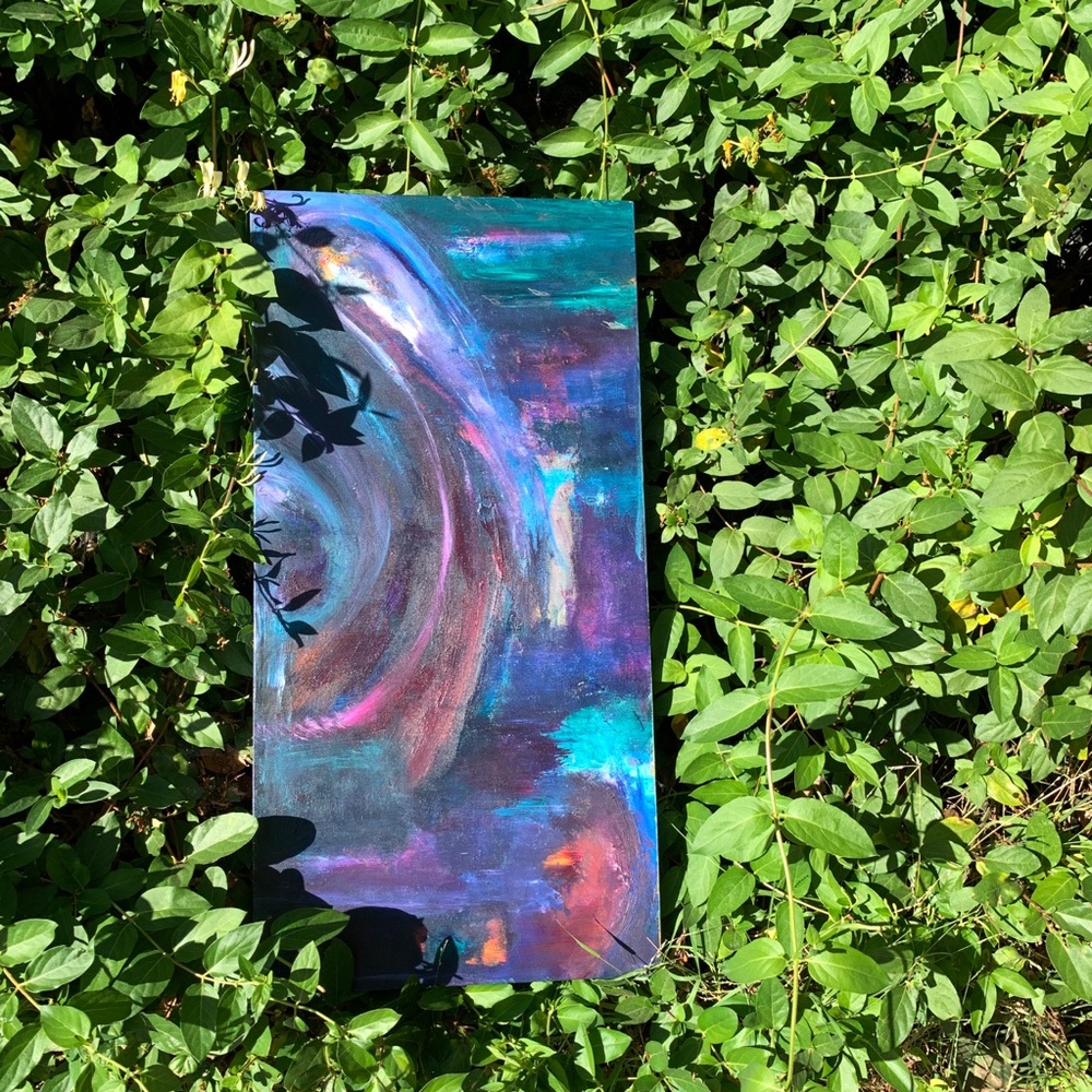 Abstract Art Original Canvas Painting - Picture 4 of 8